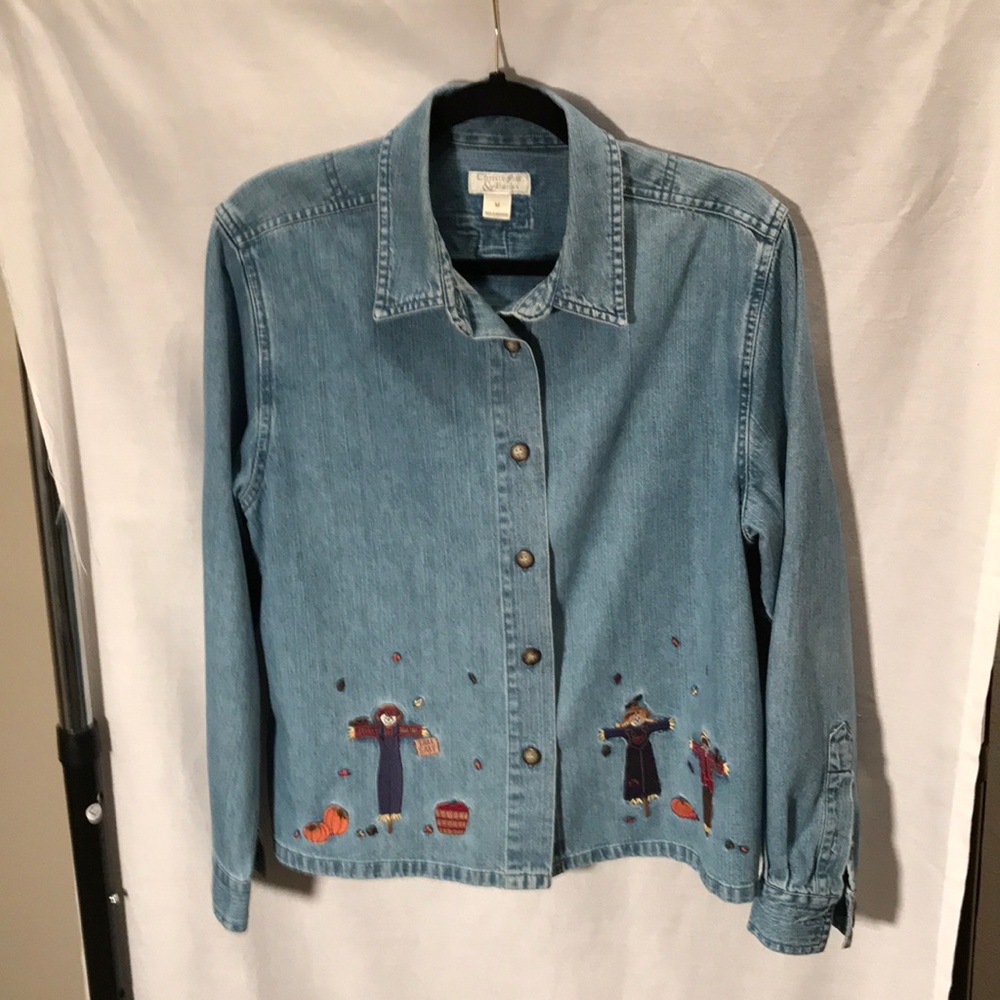 Christopher & Banks Ladies size M jean shirt